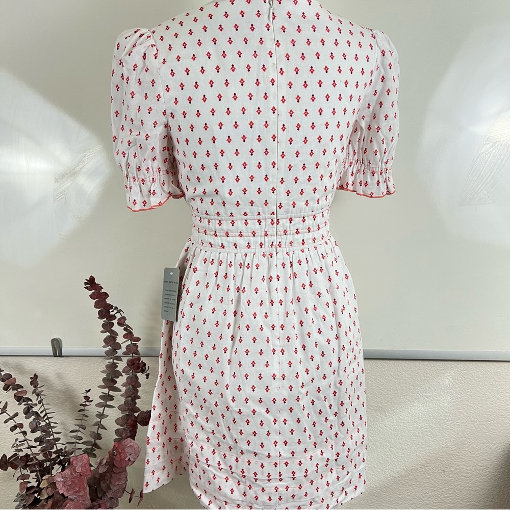 Gal Meets Glam Dorothy Linen Dress With Pockets Sz 0 Retsil $158 - Picture 8 of 13